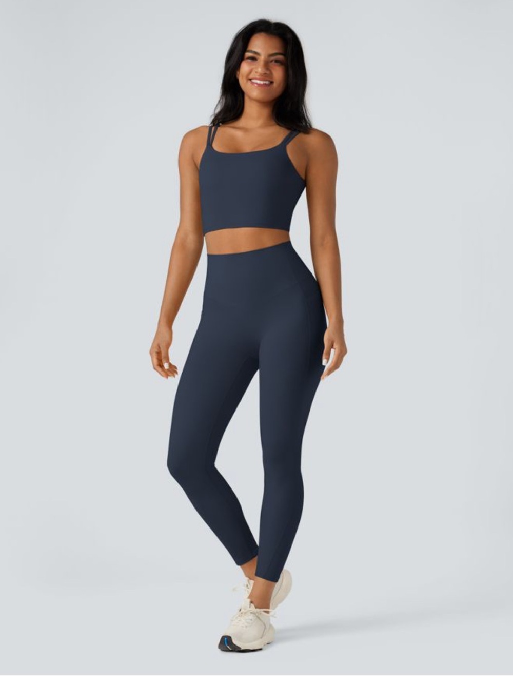 HALARA Ultra Sculpt High Waisted Leggings & Twist Backless Top Set Size XS EUC